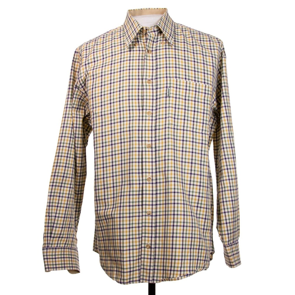 Barbour Mens EU L US‎ M Multicolor Long Sleeve Shepherds Check Shirt